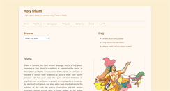 Desktop Screenshot of holydham.com