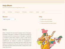 Tablet Screenshot of holydham.com